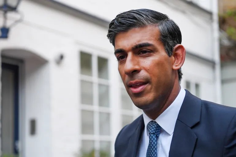 a picture of Rishi Sunak, Prime Minister of the notorius U.K.