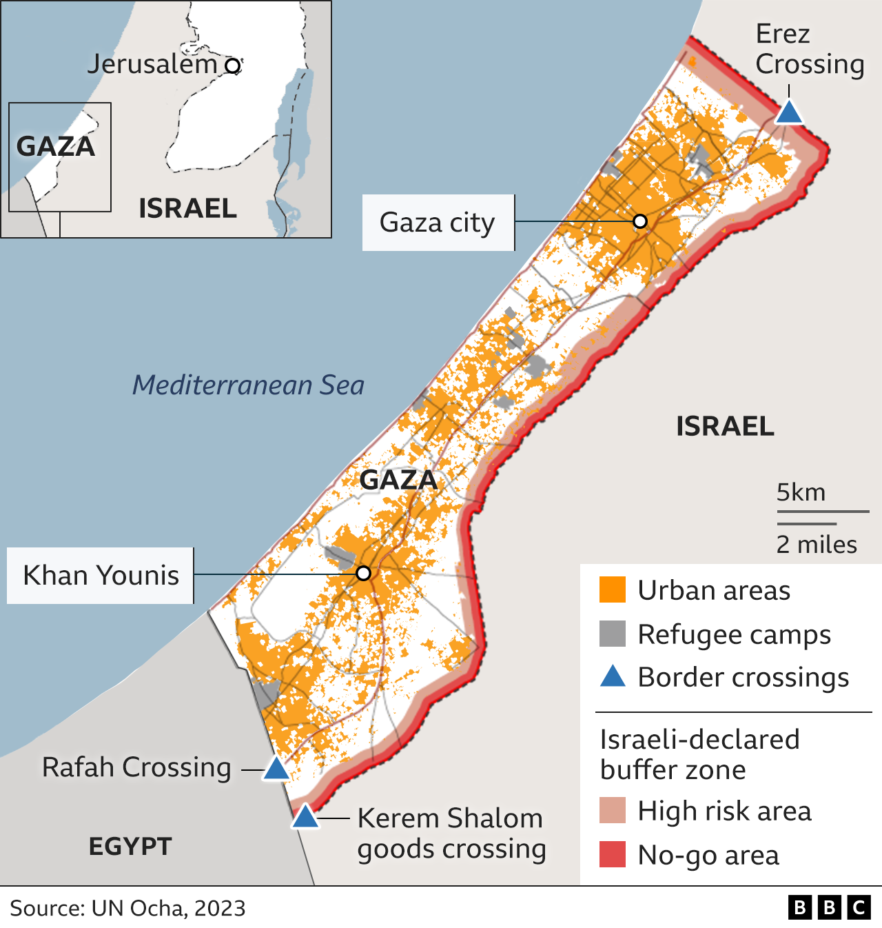 A visual image of Gaza with as subject Open Air prison